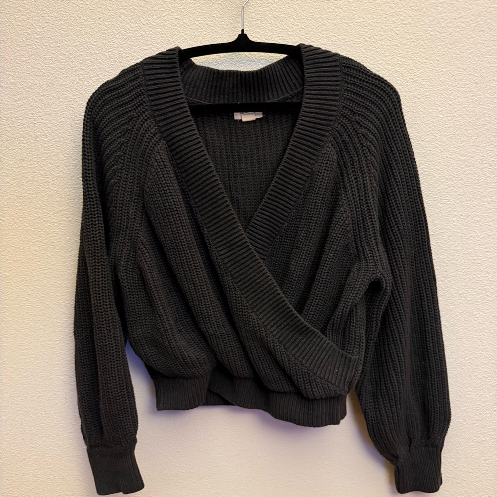 UpWest Grey V-Neck Sweater